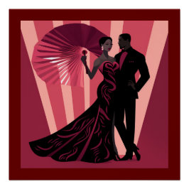 PÓSTER NOIR ELEGANCE-RED #1