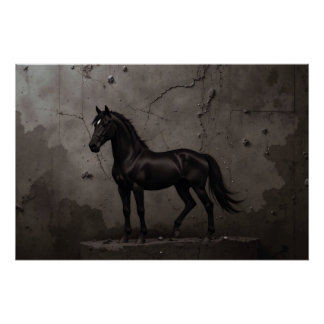 Póster Noir Equus