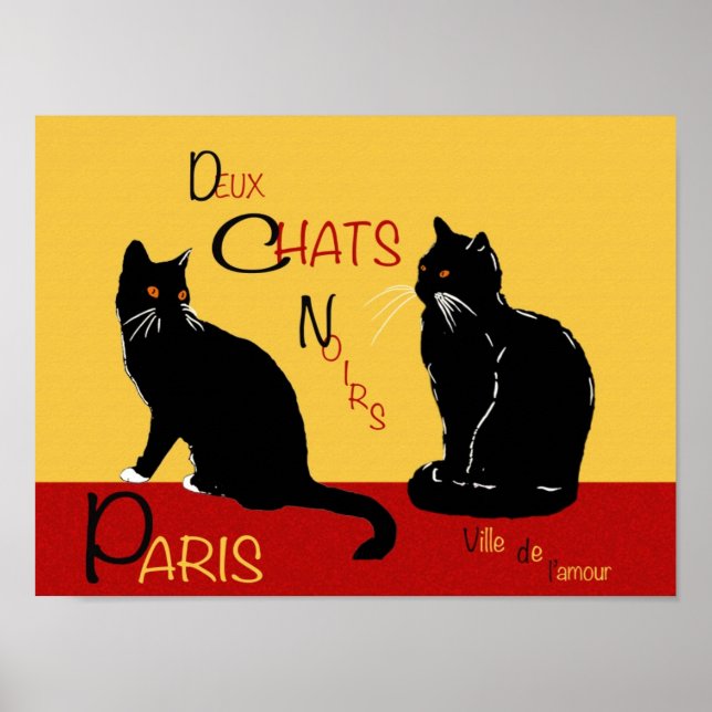 Poster Noirs de Chats Duex (Frente)