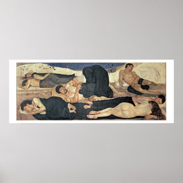 Poster Noite, 1890 (óleo na canvas) (Frente)