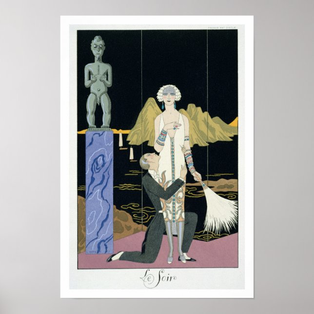 Póster Noite, 1925 (impressão de pochoir) (Frente)