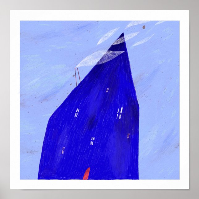 Poster Noite azul (Frente)