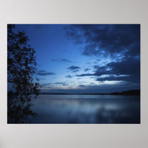 Póster Noite azul