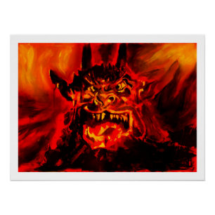 Póster Noite da pintura do demónio