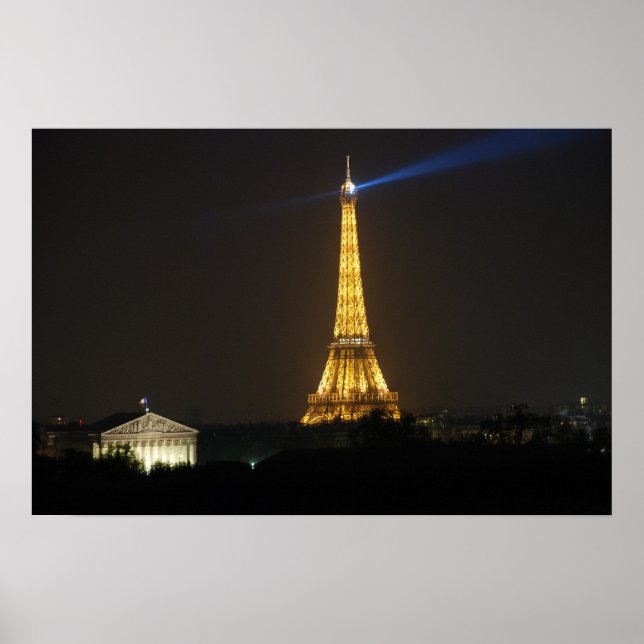 Póster Noite da Torre Eiffel (Frente)