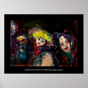 Póster NOITE DE CARNIVAL EM Máscaras de Mascarada venezia