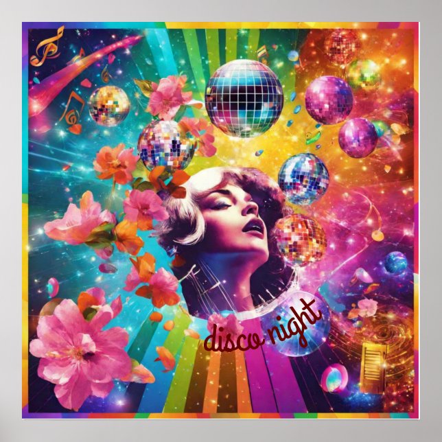 Poster Noite de discoteca (Frente)