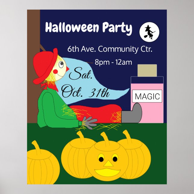 Poster Noite de Halloween de Magic: (Frente)