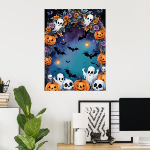 Poster Noite de Halloween Encantada