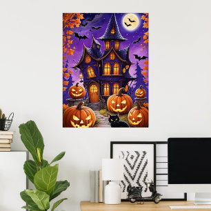 Poster Noite de Halloween Encantada