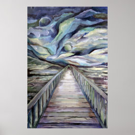 Poster Noite de inverno fria escandinava e fria na Índia