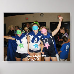 Poster Noite de Mais velho de Voleibol Jaguar