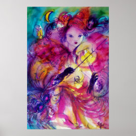 Póster NOITE DE MÁSCARAS Músico de Carnaval de Fantasia C