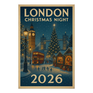 Póster Noite de Natal em Londres 2026