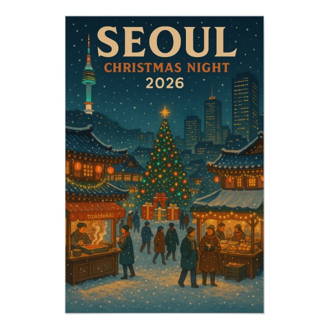 Póster Noite de Natal em Seul 2026 (Frente)