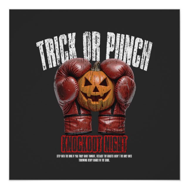 Póster Noite de Nocautes de Halloween (Frente)