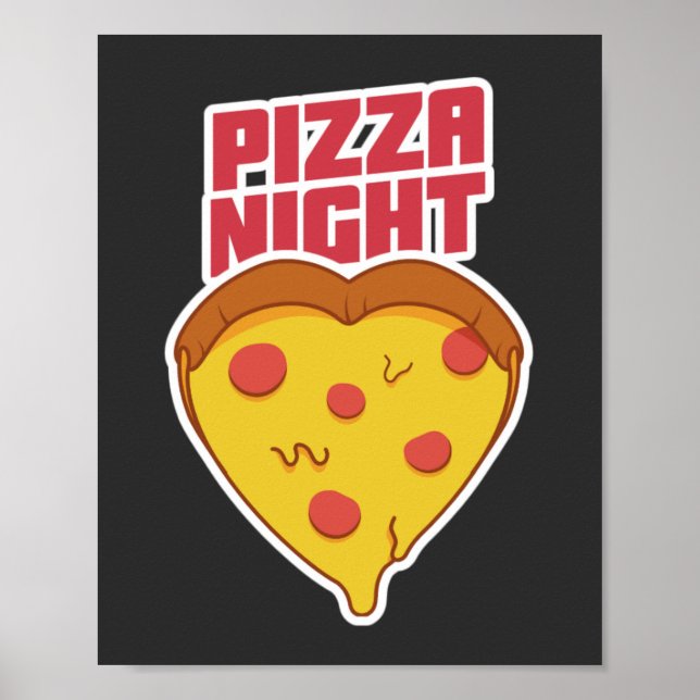 Poster Noite de Pizza (Frente)