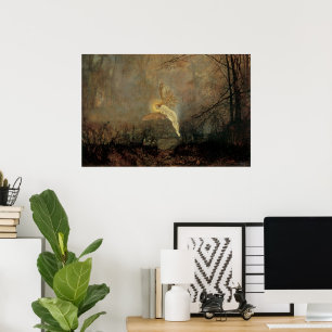 Póster Noite de plenos Verões por Grimshaw, arte do