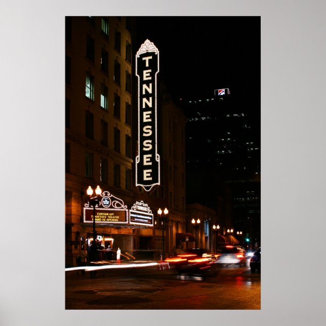 Póster Noite de Teatro do Tennessee (Frente)