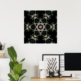 Poster Noite de Veludo Kaleidoscópio
