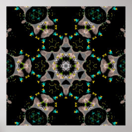 Poster Noite de Veludo Kaleidoscópio