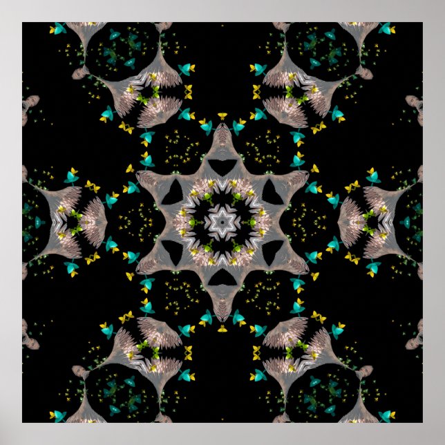 Poster Noite de Veludo Kaleidoscópio (Frente)