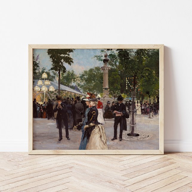 Poster Noite de Verão em Tivoli | Paul Fischer (Criador carregado)