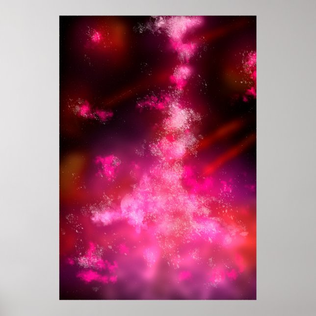Poster Noite do Céu Rosa (Frente)