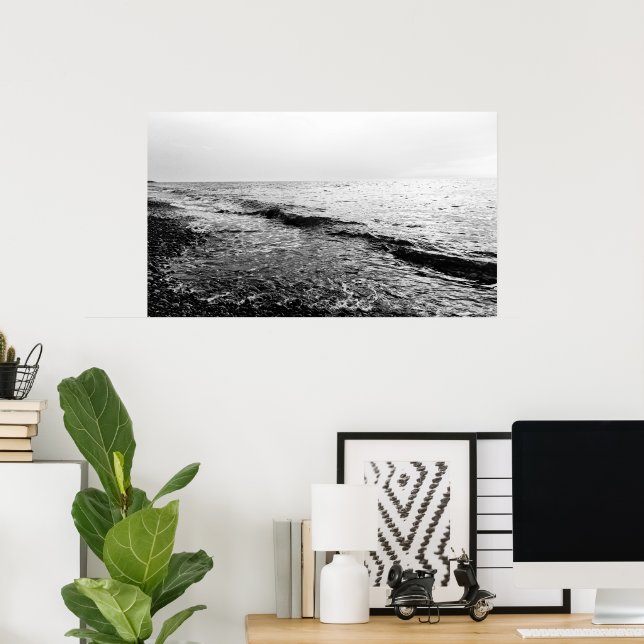 Poster Noite do mar (Escritório em casa)