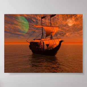 Póster Noite dos piratas