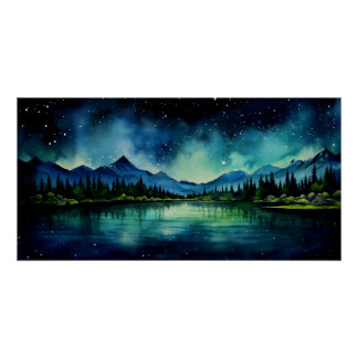 Póster Noite Estrelada