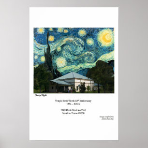Poster Noite estrelado estrelado de TBT