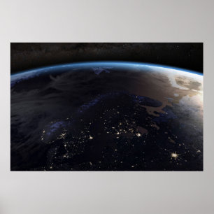 Poster Noite, Extremo Norte Europa