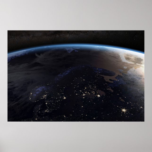 Poster Noite, Extremo Norte Europa (Frente)