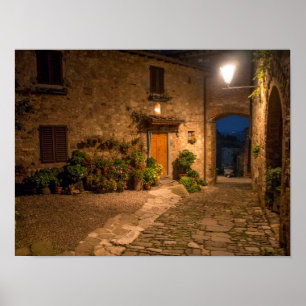 Póster Noite na antiga cidade secundária