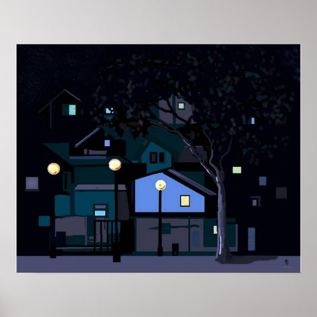 Poster noite na cidade (Frente)