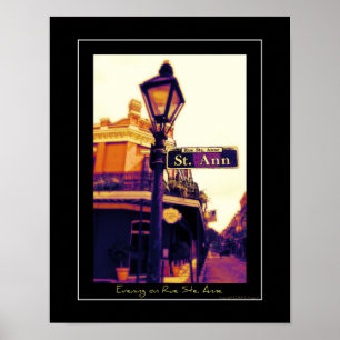 Póster Noite na rua Ste. Anne