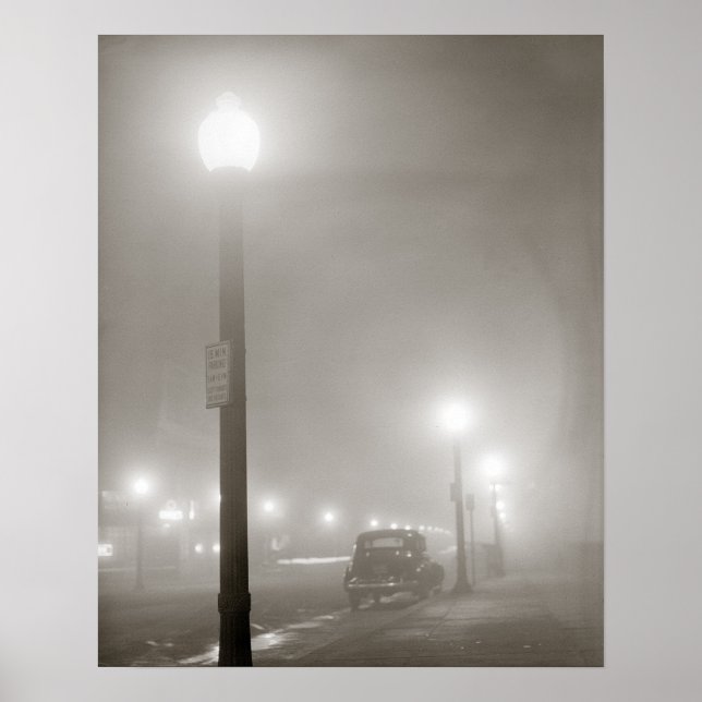 Poster Noite Nebulosa, 1941. Foto Antiga (Frente)