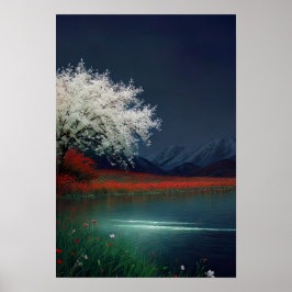 Poster Noite no lago