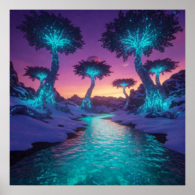 Poster Noite pacífica (Frente)