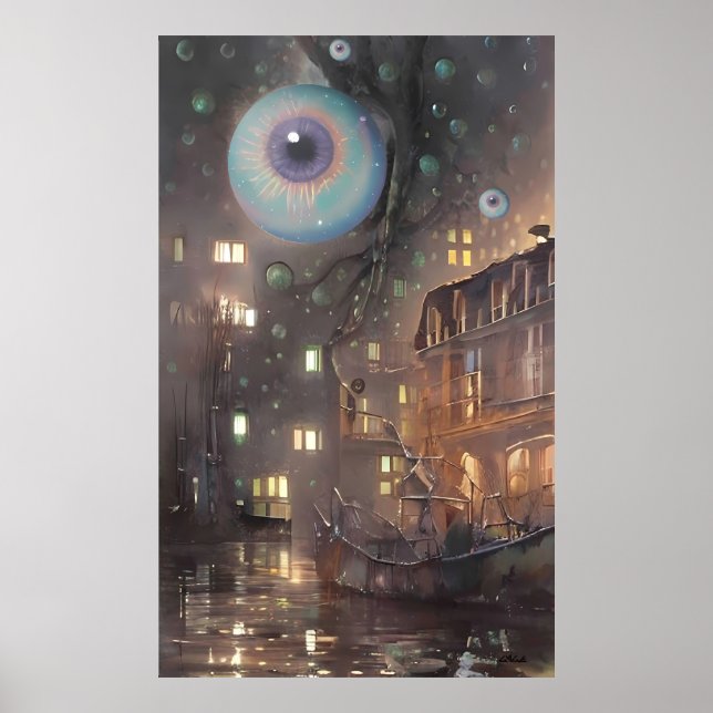 Poster Noite Revestida de Pesadelo (Frente)