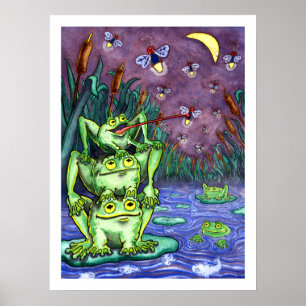 Póster Noite Rígida - Animais - 18 x 24