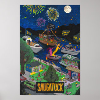 Póster Noites de Saugatuck