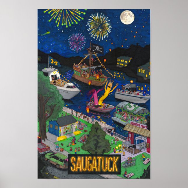 Póster Noites de Saugatuck (Frente)
