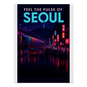 Póster Noites de Seul - A Cidade Que Nunca Dorme Arte