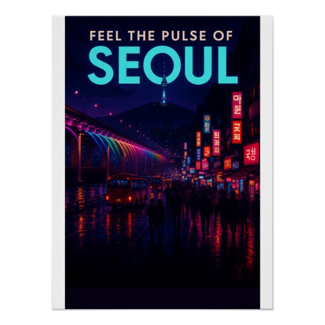 Póster Noites de Seul - A Cidade Que Nunca Dorme Arte (Frente)
