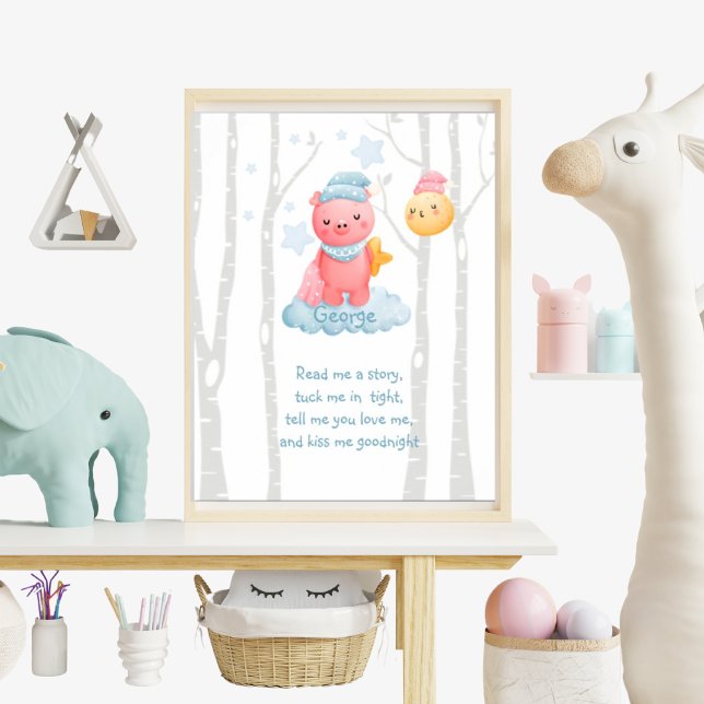 Poster Noites de sonho com Piggy e Lua (Criador carregado)