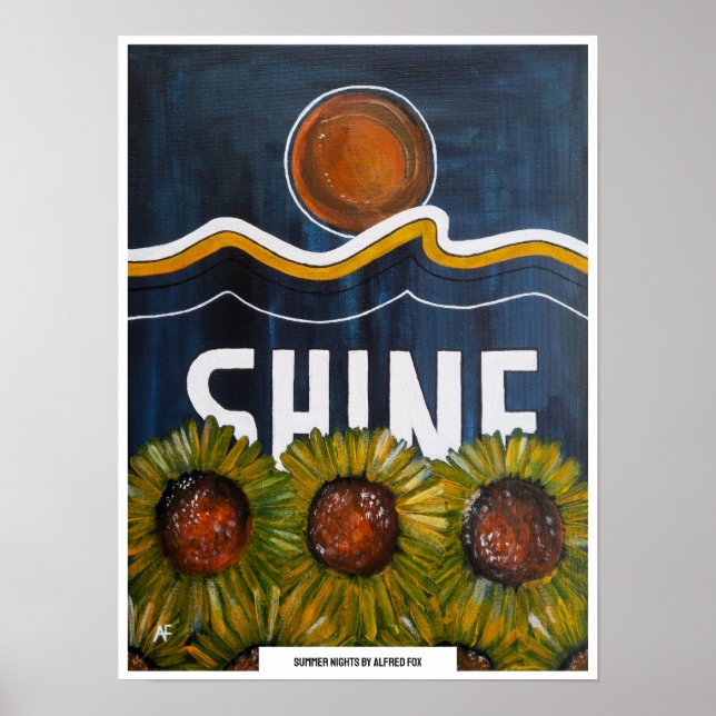 Poster Noites de Verão Pintura de Alfred Fox (Frente)