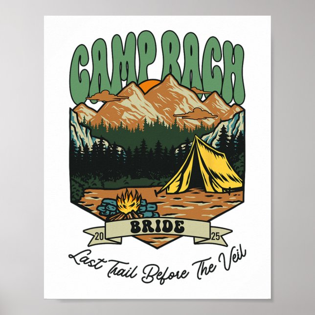 Poster Noiva Camp Bach Party Camping Bachelorette 2 (Frente)