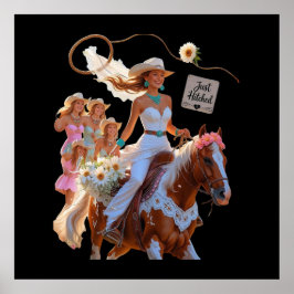 Poster Noiva Cowgirl – Cavalgada de Verão para o Amor